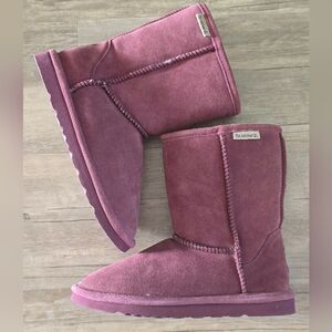 BearPaw Purple Suede Winter Boots Sz 6/7